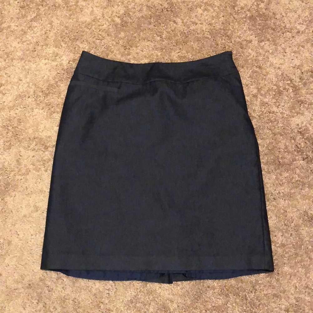 Dark gray pencil skirt